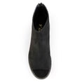 thumbnail image 5 of YDN Women Comfort Block Low Heels Ankle Bootie Peep Toe Pumps Versatile Suede Flats Shoes with Back Zipper Daily Size 6.5 Black, 5 of 5