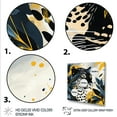thumbnail image 3 of Designart "Leopard Collage in Yellow and Blue II" Animals Framed Wall Art - Yellow Leopard/Cheetah Living Room Framed Canvas Art, 3 of 6