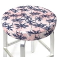 thumbnail image 6 of Goofa Tropics Palm Trees Printed Stool Covers Round, Waterproof Round Bar Stool Covers Anti-Slip Round Bar Stool Seat Cover with Elastic Bands Durable -14 inch, 6 of 7