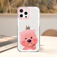 thumbnail image 1 of Funda de teléfono de dibujos animados de Corea, p-pororo, Rosa loopy, funda de teléfono para iPhone 11, 12 Mini, 13, 14 Pro Max, carcasa transparente Fivean unisex, 1 of 2