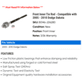thumbnail image 2 of Front Inner Tie Rod - Compatible with 2005 - 2010 Dodge Dakota 2006 2007 2008 2009, 2 of 2