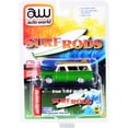 thumbnail image 3 of 1965 Chevrolet Suburban Green Met. & Cream w/Two Surfboards "Surf Rods" Ltd Ed to 3600 pcs 1/64 Diecast Model Car by Auto World, 3 of 3
