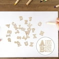 thumbnail image 4 of 200pcs 15mm DIY Doodle Educational Toy Small Natural Wooden Slice Scrapbooking Embellishments DIY Craft Decor (English Letters Pattern), 4 of 5