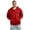 Red, variant on Men Fleece Full Zip Hoodie Jacket Red 2X-Large