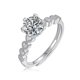 thumbnail image 1 of Anillo de mujer de moissanita S925 Yuxing Ajustable, 1 of 1