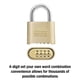 thumbnail image 3 of Padlock Master Lock 175DWD Configura tu propia combinación de letras, 3 of 5