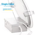 thumbnail image 3 of Infibrite 6” White Baffle Trim LED Light Fixture, Dimmable Slim Ceiling Recessed Downlight, Bright White, 6 Pack, 3 of 10