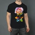 thumbnail image 2 of Summer Short Sleeve Tops Crew Neck Shirts for Men Flowers (4)Plus Size Tee Shirts XS-5XL, 2 of 5