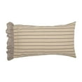 thumbnail image 2 of VHC Brands Sawyer Mill Striped Ruffled Pillow Case, Charcoal, King, Set of 2, 2 of 4