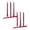 Red 2Packs, variant on GleamNest Taper Candles, Red (4 Count)