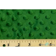 Green Minky Bubble Dimple Dot Soft Plush Fur Fabric Polyester 58-60"