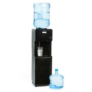 Igloo Top Loading Hot and Cold Water Dispenser for 3 & 5 Gallon Bottle, Black