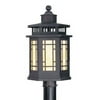 Livex Lighting - Mirror Lake - One Light Outdoor Post Light Bronze Finish with