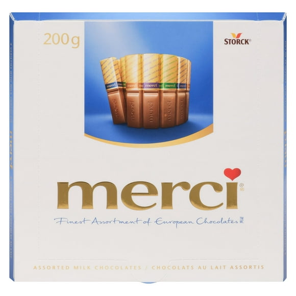 merci Finest Selection : chocolats européens de premier choix Au Lait 200 g