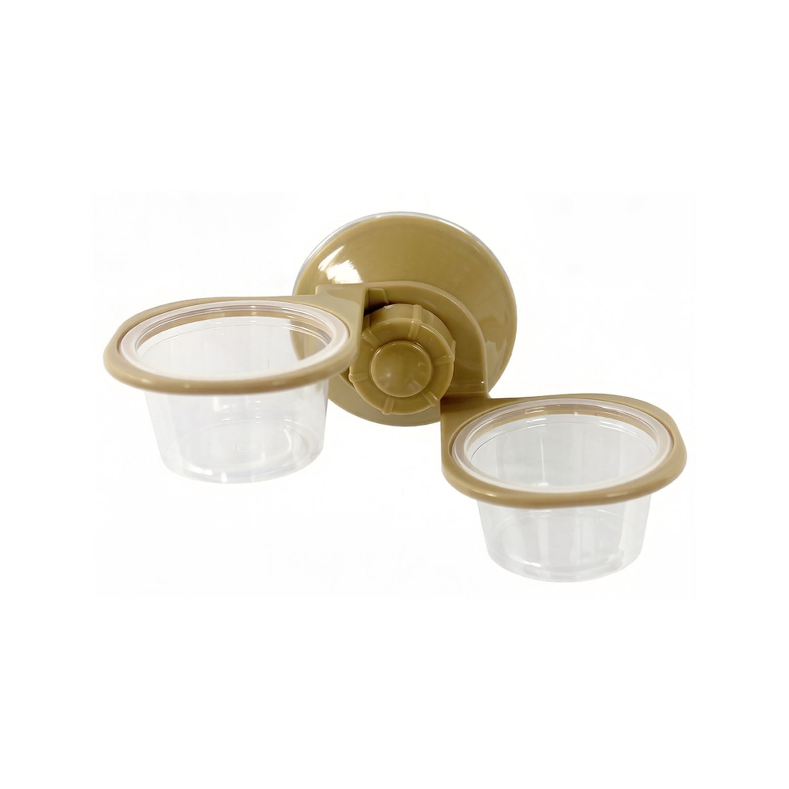 Pet Supplies Gecko Feeding Small Food Cup, Reptile Feeder Double Bowl, Attractive Design Terrarium Accessory for Habitat
