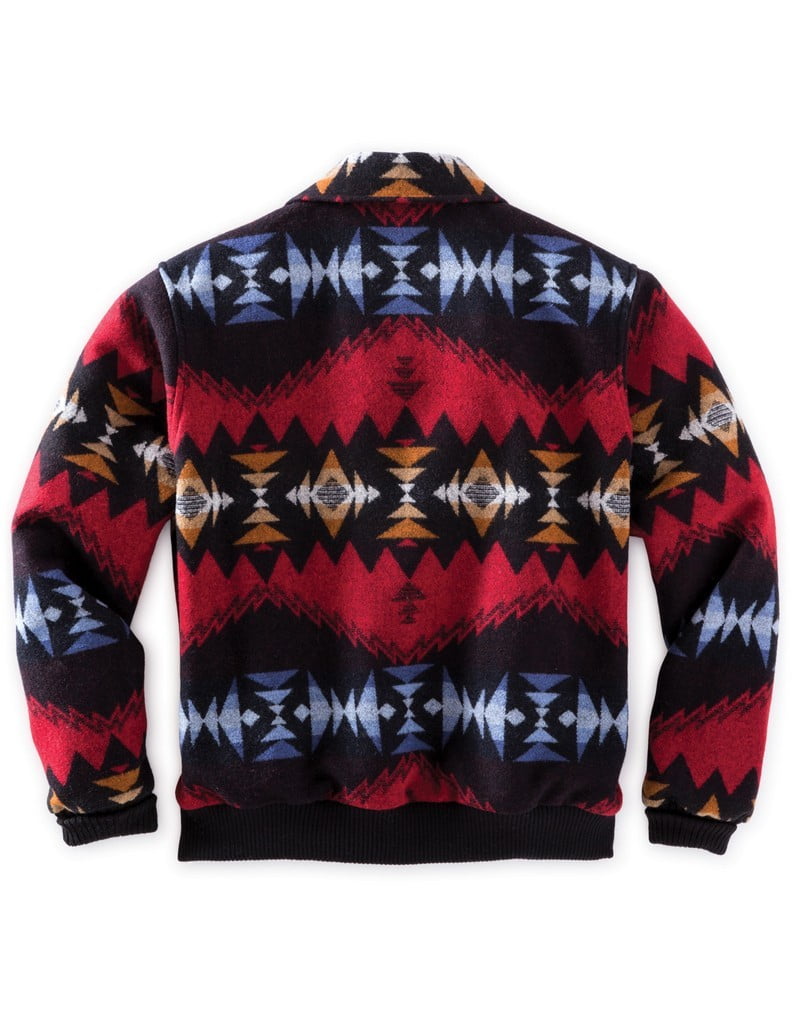 mens western aztec pullover
