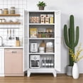 thumbnail image 7 of Metal Kitchen Pantry Cabinet with 2 Doors and 3 Adjustable Shelves, 7 of 7