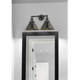 thumbnail image 3 of 208-OB-G78 Innovations Lighting Bell - 2 Light Bath Vanity In Industrial Style-12 Inches Tall and 19 Inches Wide-Oil Rubbed Bronze Finish-Silver, 3 of 4