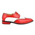 thumbnail image 5 of LIBERTYZENO Men's Leather Oxford Dress Shoes, Red/White, 10.5, 5 of 7
