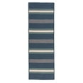 thumbnail image 2 of Colonial Mills 2' x 8' Blue and Gray Striped Handmade Reversible Rectangular Rug Runner, 2 of 2