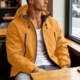 thumbnail image 5 of Tqyyweavej Mens Rain Jacket Waterproof Windproof Outdoor Raincoat with Zip Pocekts Hooded Drawstring Windbreaker for Hiking, Cycling, Fishing, 5 of 10