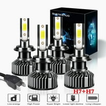 LED Headlight H7 High Beam H7 Low Beam Bulbs Headlight Bulb for Hyundai Sonata 2011-2014,4pc