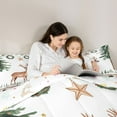 thumbnail image 5 of Feelyou Cartoon Rustic Reindeer Bedding Comforter Set for Teens, Pine Tree Botanical Twin Comforter Sets, Merry Christmas Reversible Bedding Set, Ultra Soft Bedroom Decor, 2 Pieces, 5 of 8