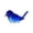 Blue, variant on zhonghuaying 1 pack Faceted Blue Polished Figurine Ornament Bird Shaped Tabletop Sculpture 10cm x 5.6cm x 5.6cm Overall Measurement Blue