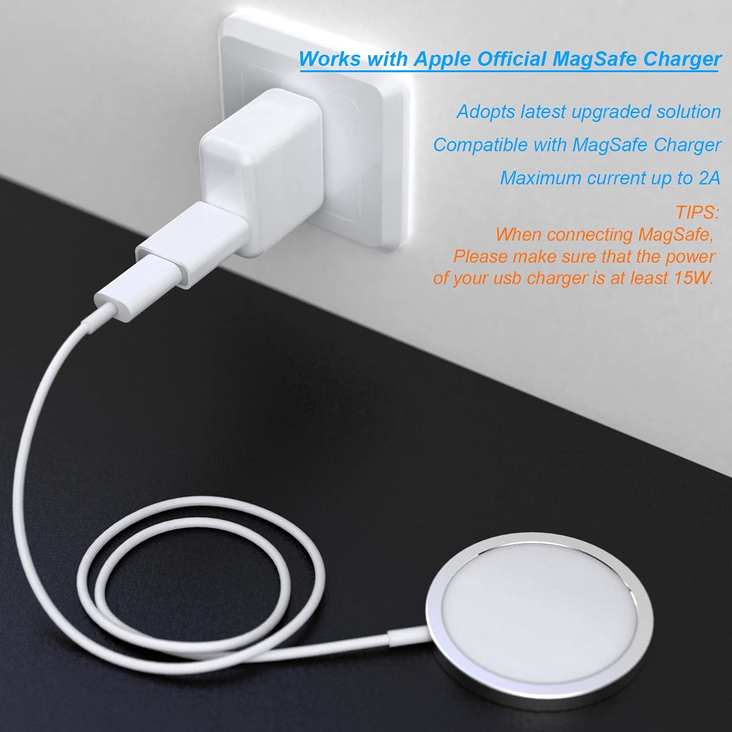 2pack USB C Female to USB Male Adapter, USB C to USB Adapter Compatible with Apple Mag-Safe Charger, Watch Series Ultra/8/7/se, iMac, MacBook Pro, MacBook, Laptops, PC, Computers and More