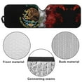 thumbnail image 5 of Uorisanigo Mexican Flag Windshield Sun Shade Compatible with 2018-2023 Jeep Wrangler JL 4XE Gladiator JT, Accessories Foldable Windshield Sunshade Sun Visor Blocks UV Rays, Shield Protection, 5 of 7