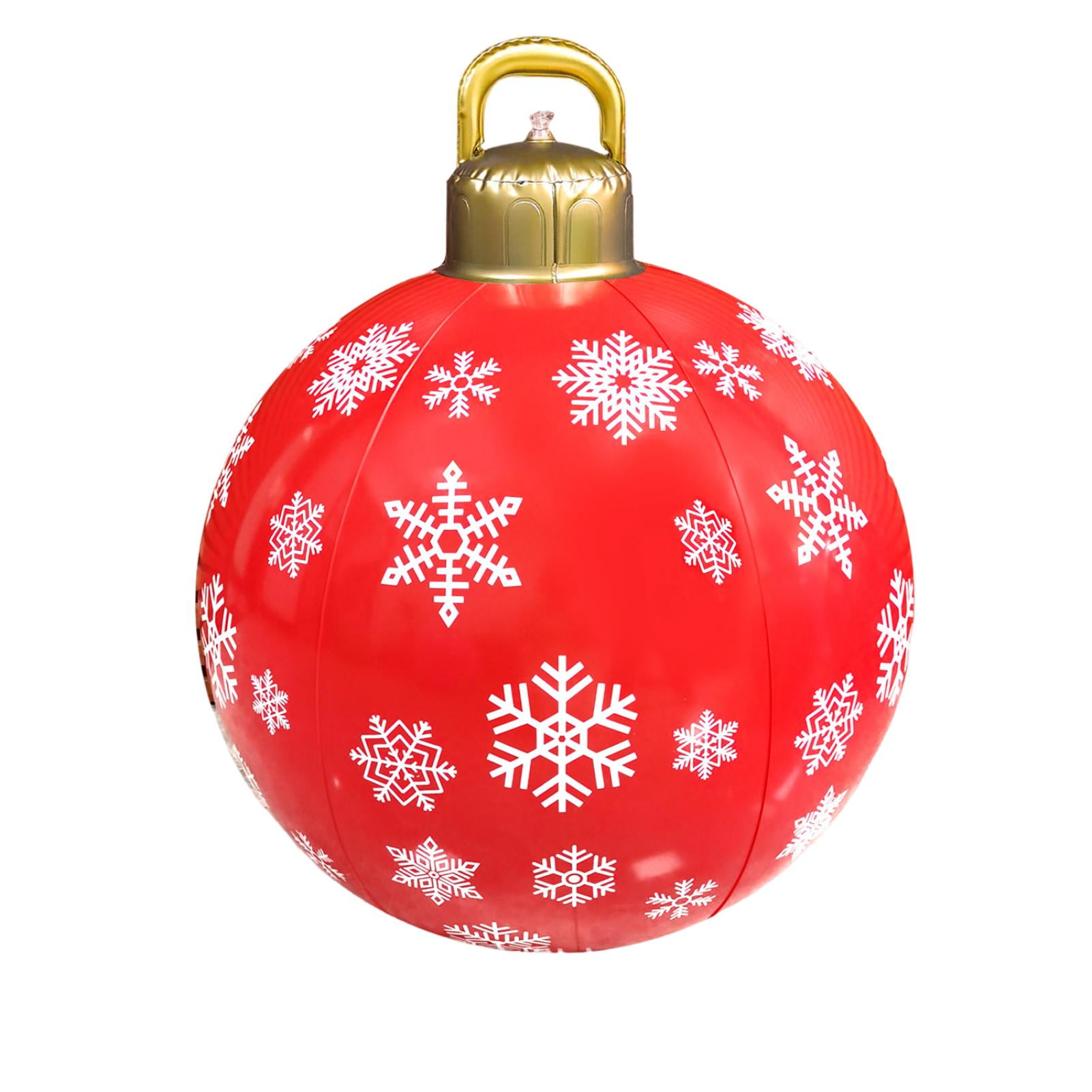 TOPOINT Pvc Inflatable Christmas Ball, 24 Inch Large Outdoor Christmas