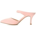 thumbnail image 3 of Journee Womens Maevali Mules Mid Stiletto Pointed Toe Pumps, 3 of 10