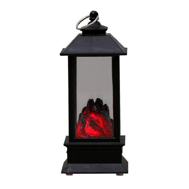 Lámpara de viento de chimenea de fuego de simulación, luz Led portátil pequeña de Halloween para decoración de fiesta en casa, interior y exterior