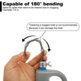 thumbnail image 4 of MesaSe Portable Ironing Machine Handheld Steam Iron Fast Heating Clothes Steamer Iron Mini Iron Steamer Wrinkle Remover for Clothes Home Travels  Black, 4 of 7