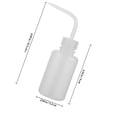 thumbnail image 2 of Hemobllo 2-Pack White Plastic Squeeze Bottles for Lab Use, Cleaning, Watering, and Spray Applications, 2 of 8