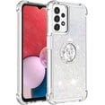 thumbnail image 4 of for Samsung Galaxy A13 4G (Not 5G) Glitter Case with Ring Holder, Bling Sparkle Floating Liquid Soft TPU Cushion Fashion Clear Case Cover for Samsung Galaxy A13/A13 4G Lite  Colorful, 4 of 7