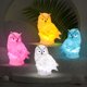 thumbnail image 4 of lindo gato búho lámpara estética fresca luz de noche LED regalo para niñas niños mujeres dormitorio decoración amarillo JAMW Sencillez, 4 of 5