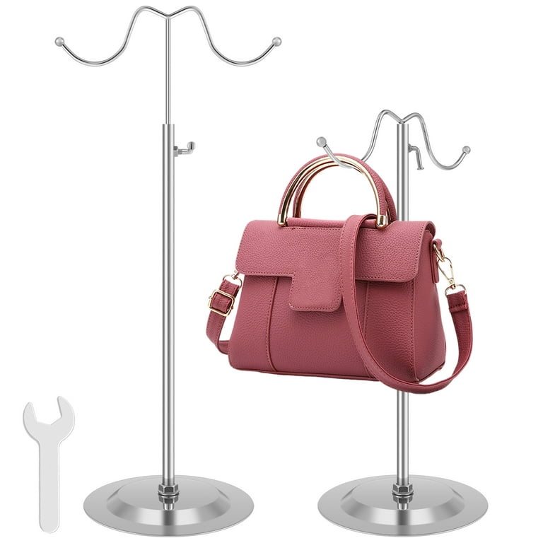 2PCS Adjustable Handbag Purse Display Heavy Duty Home Retail Bag Stand  Organizer