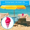thumbnail image 4 of Pinces à Serviettes de Plage Design Coupe-Vent et Conque Portable Opération Simple Séchoir Pinces à Vêtements, 4 of 6
