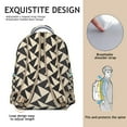 thumbnail image 3 of Vintage Checkered Backpack Retro Plaid and Moroccan Geometric Pattern School Bag for Student and Student, 3 of 6