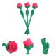 thumbnail image 2 of KAKOWELY 3 rosas falsas, ramos estéticos de rosas, decoraciones de flores artificiales., 2 of 4