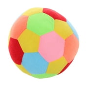 WORGEOUS Baby Sensory Ball With Bell Insert Soft Plush Toy For Toddlers With Bright Colors And Smooth Textures Hand-Eye Coordination Plush Ball Fine Motor Toy