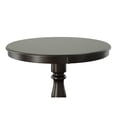 thumbnail image 3 of Contemporary Home Living Carved Round Pedestal Bar Table - 36" - Espresso Brown, 3 of 6