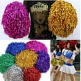thumbnail image 2 of Worgeous Cheer Pom Poms for Party Use Made of PE in Assorted Colors Add Sparkle to Any Celebration 12pcs, 2 of 8