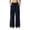 Navy, variant on Women's Wide Leg Cargo Sweatpants Elastic Waist Baggy Joggers,Y2K Side Stripe Track Pants with Pockets for Daily Casual