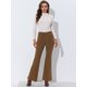 thumbnail image 3 of Pantalones de pana acampanados Allegra K Caramelo M, 3 of 5