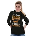 thumbnail image 4 of Life with a Golden Retriever Dog Plus Size Long Sleeve Graphic Tee Shirt Brisco Brands 2X, 4 of 5