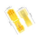 thumbnail image 2 of TEHAUX 60Ud Conectores T Tap Para Cableado Con Clip Estable Y Materiales Resistentes De Latón, 2 of 6