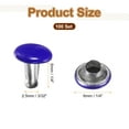 thumbnail image 2 of Uxcell 100 Sets Double Cap Leather Rivets 6x6mm for Fabric Belt and Decoration, Purple, 2 of 7