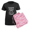 thumbnail image 5 of CafePress - Funny Christmas And Wine Women's Dark Pajamas - Women's Short Sleeve Print T-Shirt and Pants Dark Cotton Pajama Set, 5 of 7